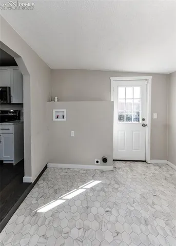 a view of an empty room