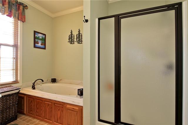 1214 Ben Collier Road Charlotte, TN 37036 - Photo 9 of 20 a bathroom with a granite countertop sink and a shower
