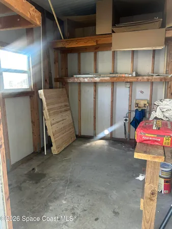 a view of a storage & utility room