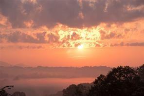 a view of lake and mountain