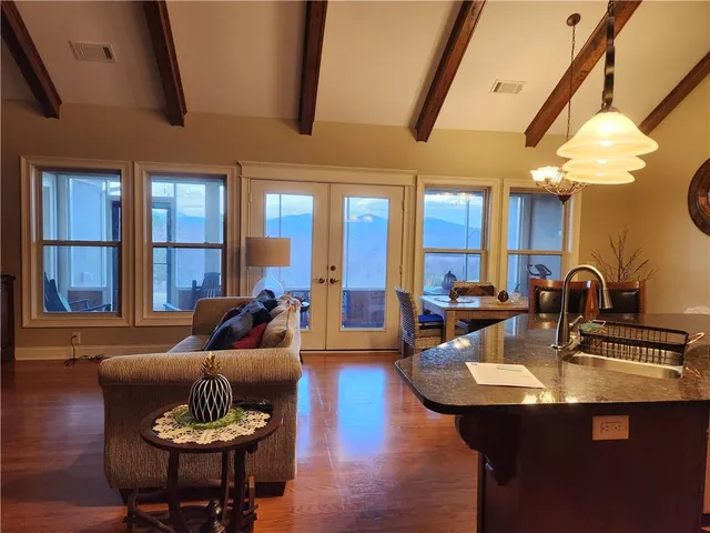 a living room filled with furniture