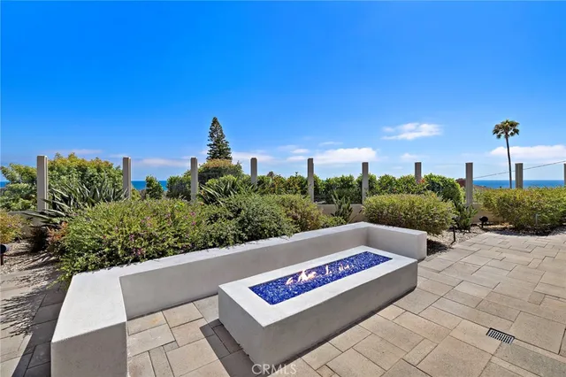 a view of an outdoor space with a garden