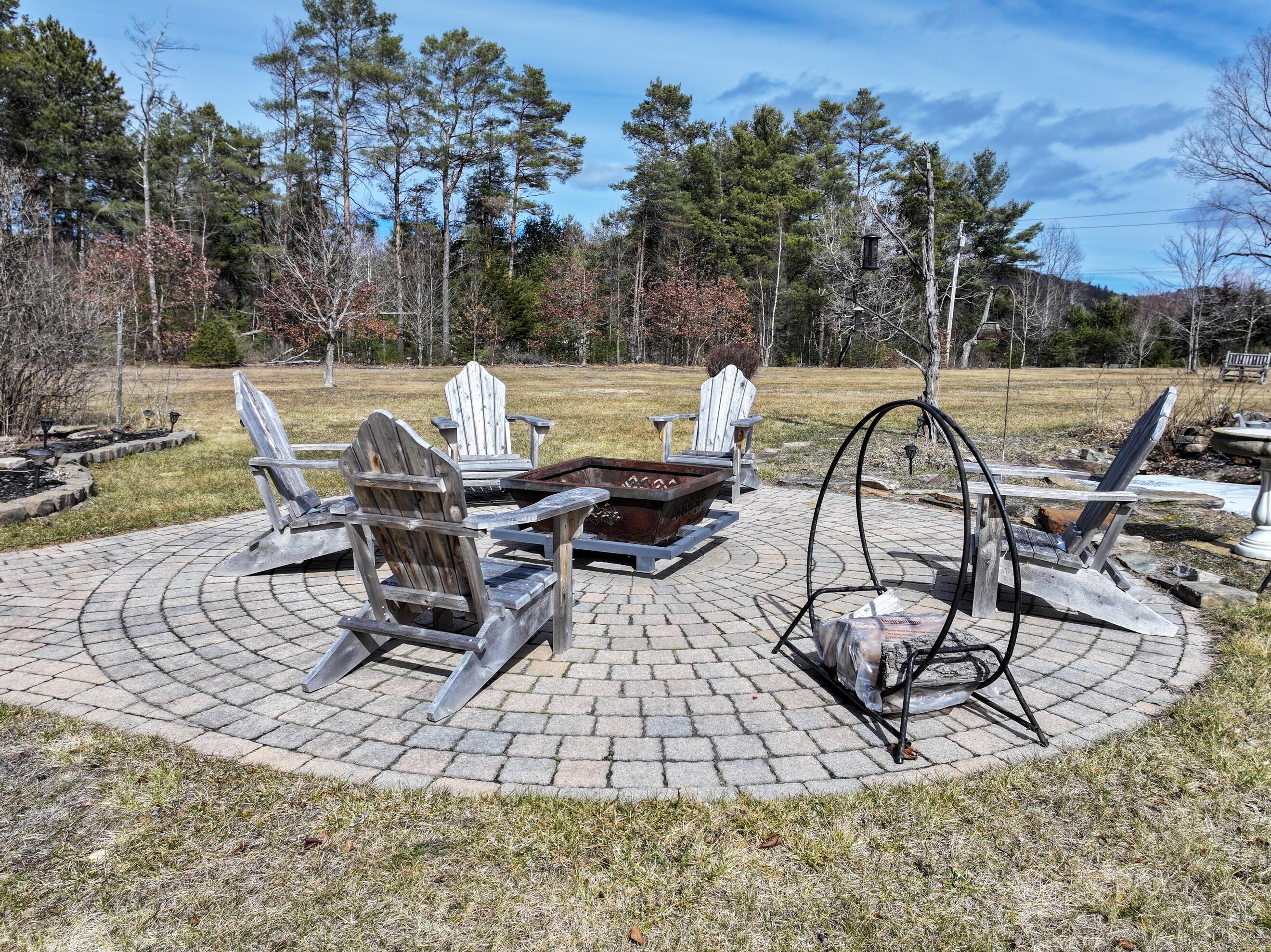 1167 Trout Pond Road Keeseville, NY 12944 - Photo 53 of 74 Front Lawn Firepit Area