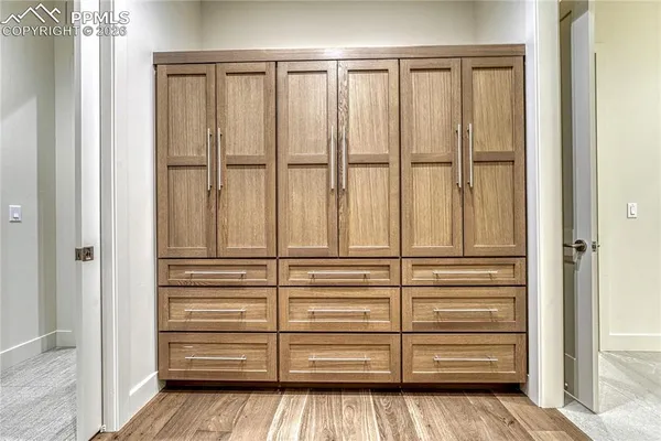 a view of closet area