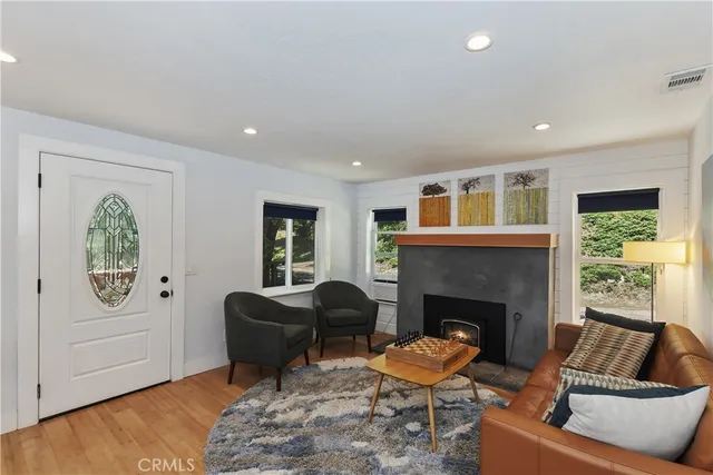 a kitchen with sink and refrigerator