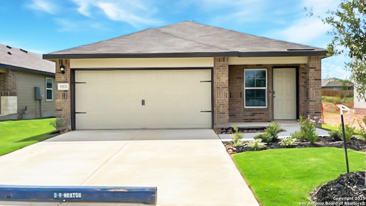 15531 Mint Patch Meadow Von Ormy, TX 78073 - Photo 1 of 1 a front view of a house with a yard