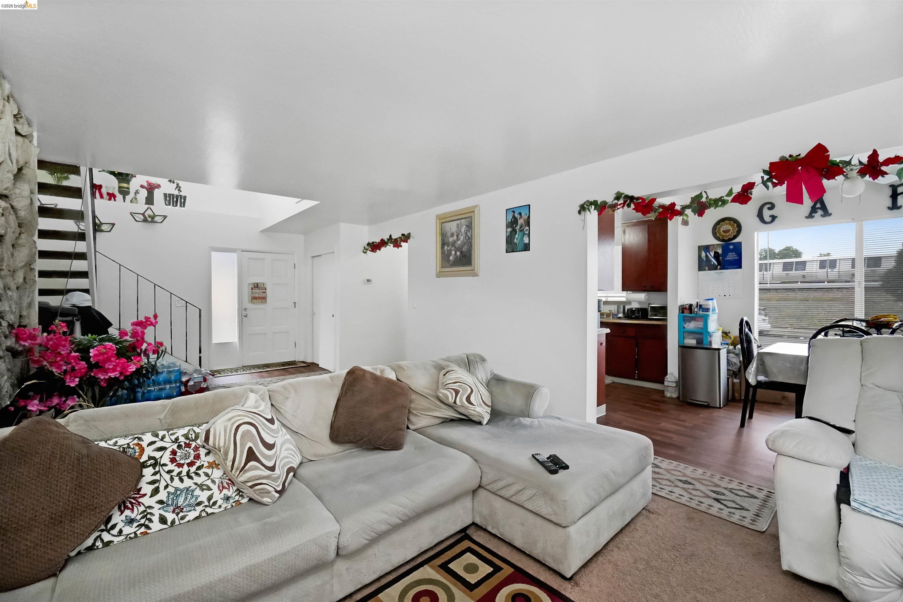 1066 San Miguel Road Concord, CA 94518 - Photo 41 of 59 Living room with stairs and wood finished floors