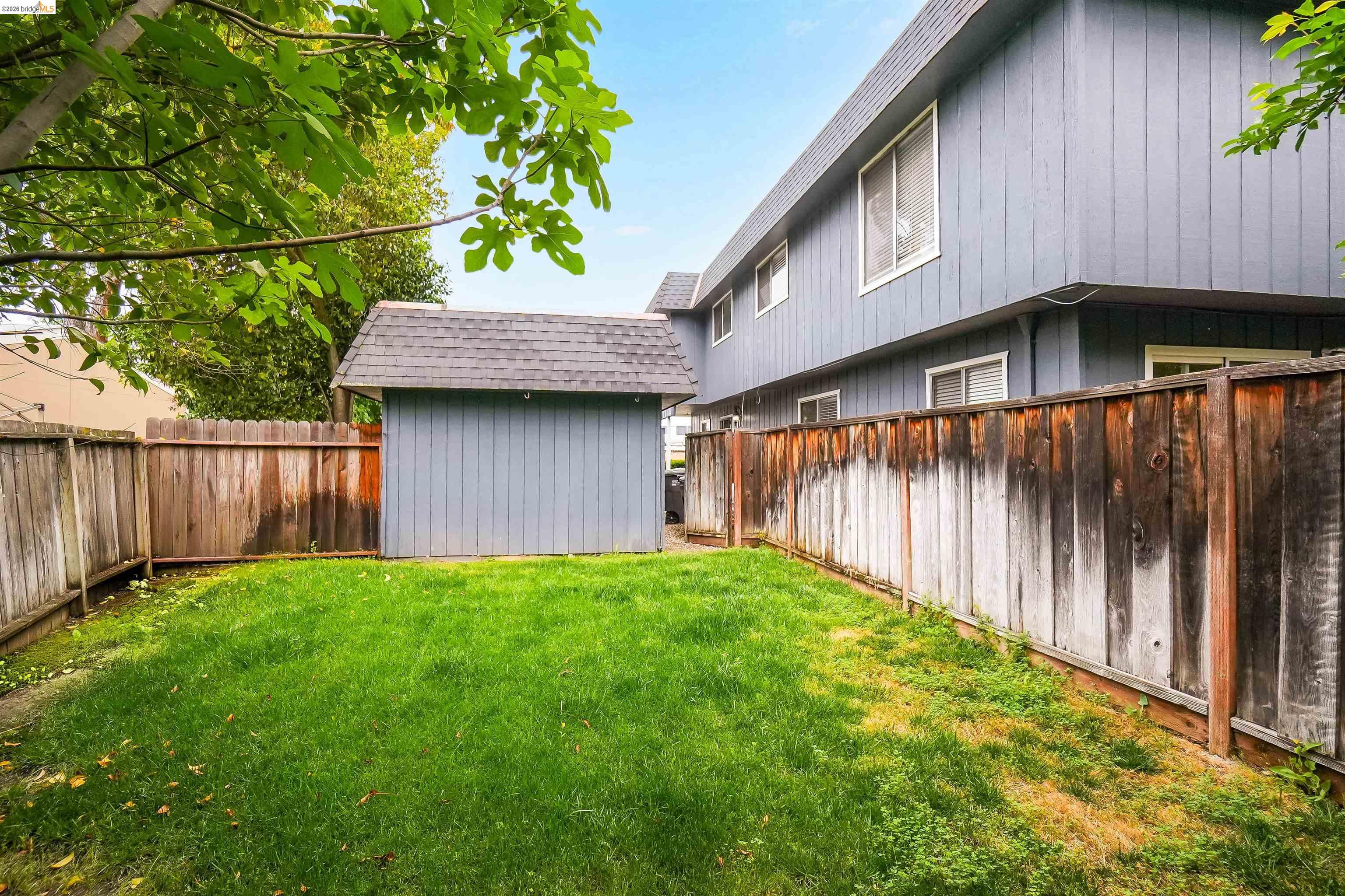 1066 San Miguel Road Concord, CA 94518 - Photo 53 of 59 Fenced backyard with a storage unit