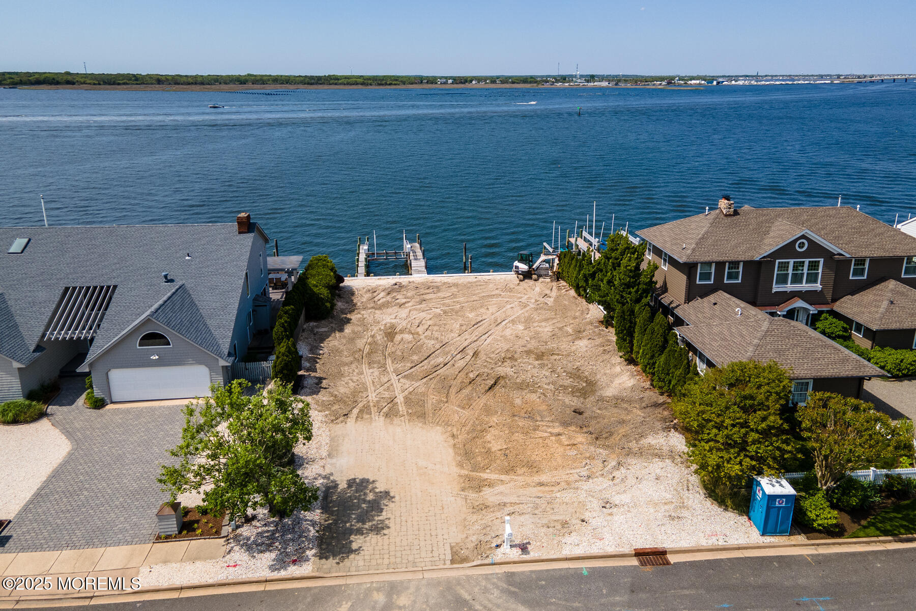 275 Curtis Point Drive Mantoloking, NJ 08738 - Photo 7 of 17 an aerial view of a house with a lake view