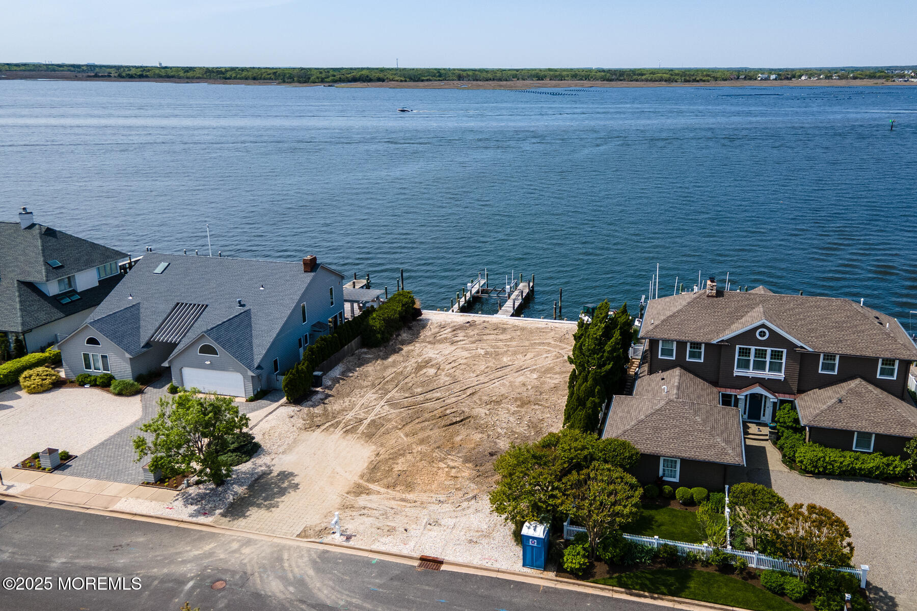 275 Curtis Point Drive Mantoloking, NJ 08738 - Photo 8 of 17 an aerial view of a house with lake view