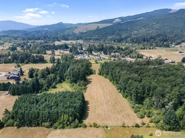 a view of lake and mountain