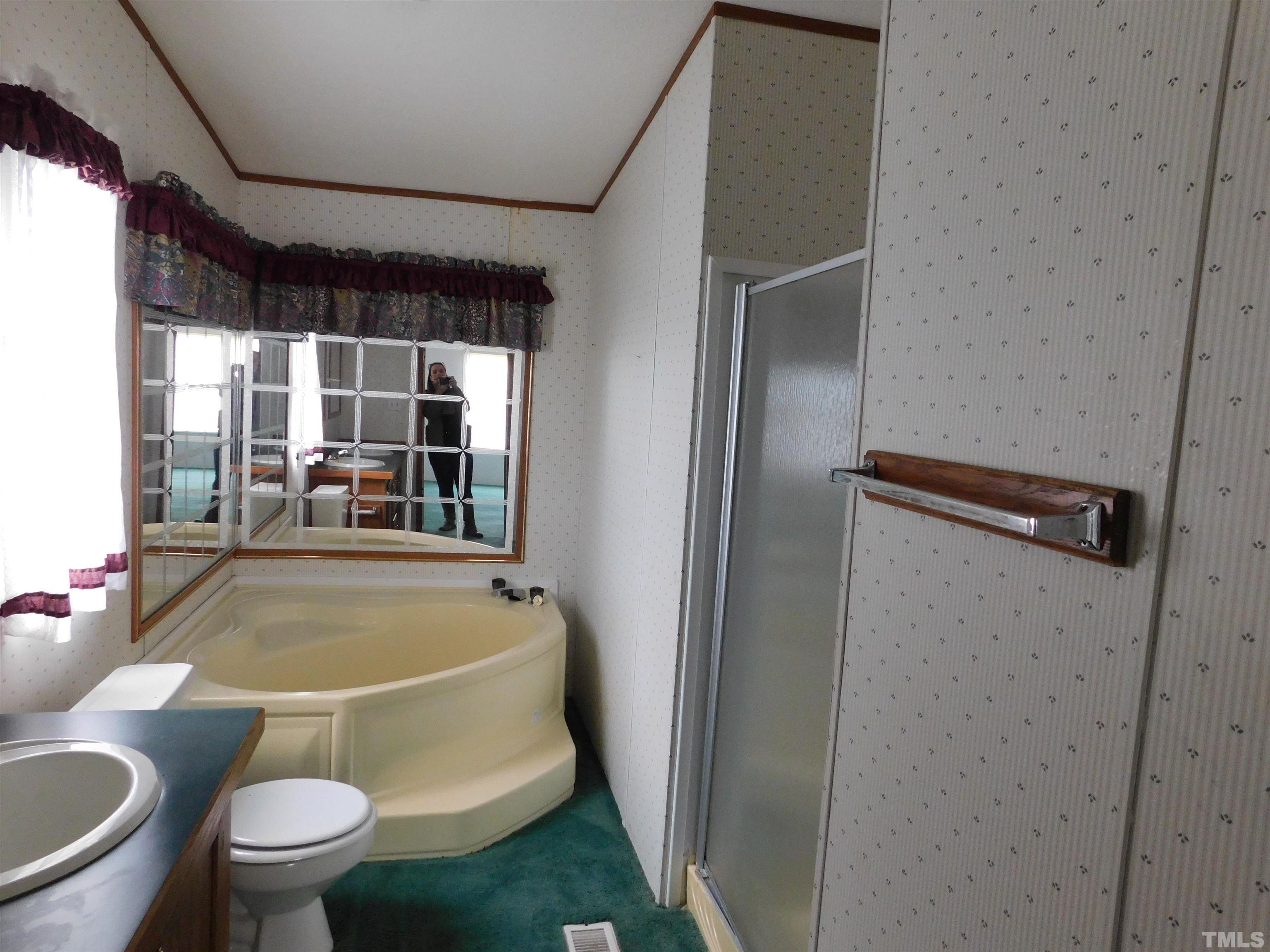45 Ray-Denton Road Spring Hope, NC 27882 - Photo 8 of 13 a bathroom with a sink toilet and shower