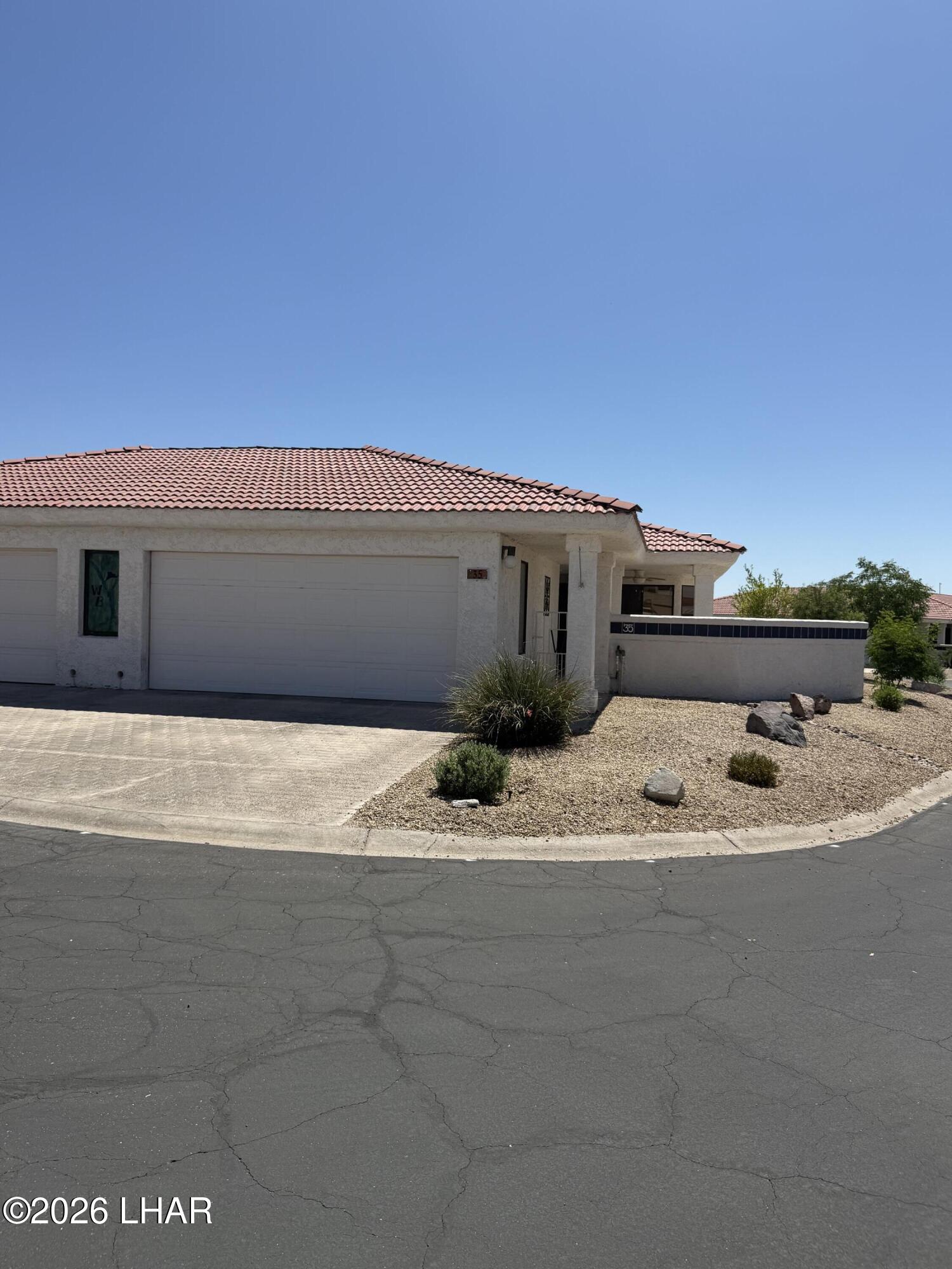 FRONT OF UNIT/GARAGE