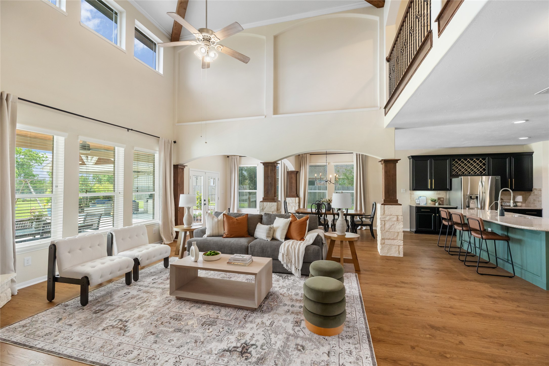 4502 Sunrise Road Baytown, TX 77523 - Photo 12 of 42 a living room with furniture and a large window