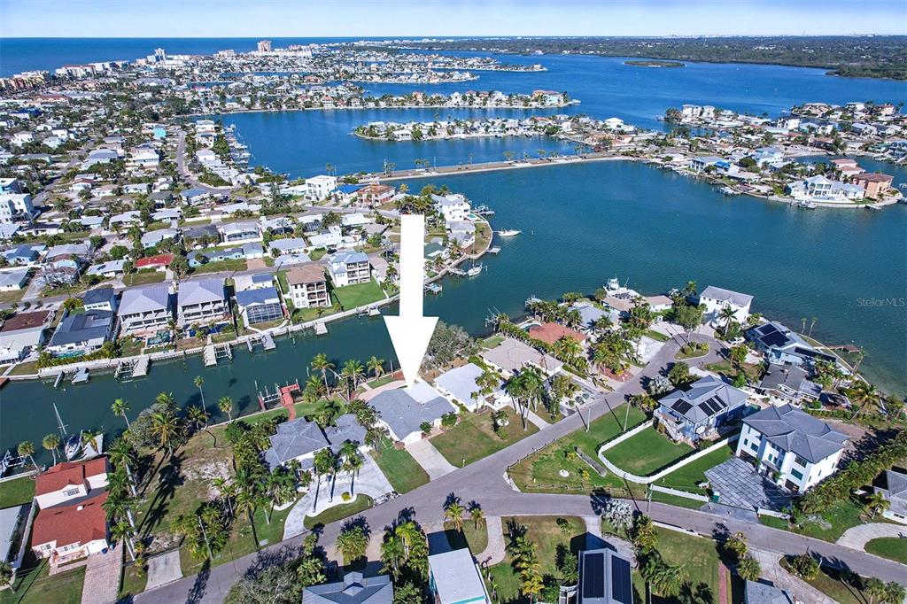 15918 Redington Drive Redington Beach, FL 33708 - Photo 31 of 33 an aerial view of a house with a lake view