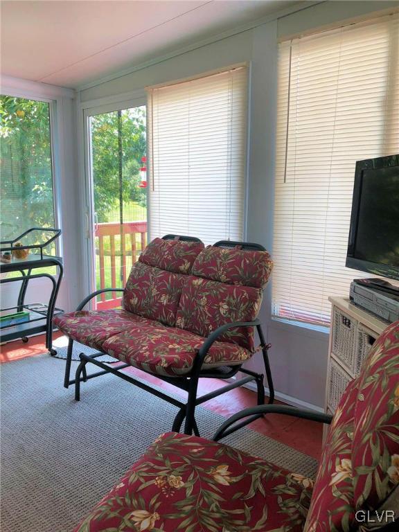 372 Correll Road Kunkletown, PA 18058 - Photo 41 of 50 a living room with furniture and a flat screen tv