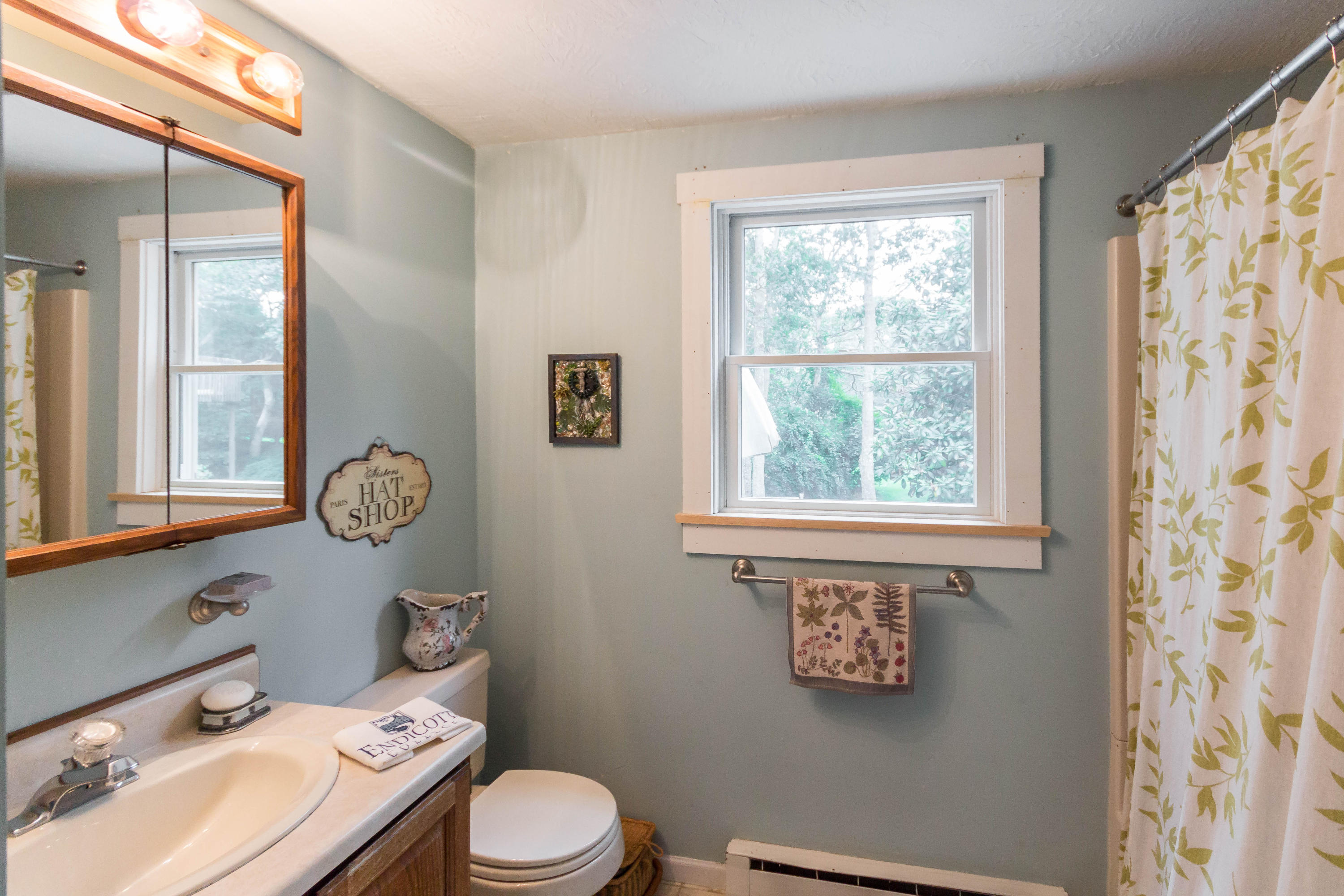 26 Codman Spring Road Edgartown, MA 02539 - Photo 7 of 26 a bathroom with a toilet a sink a mirror and a window