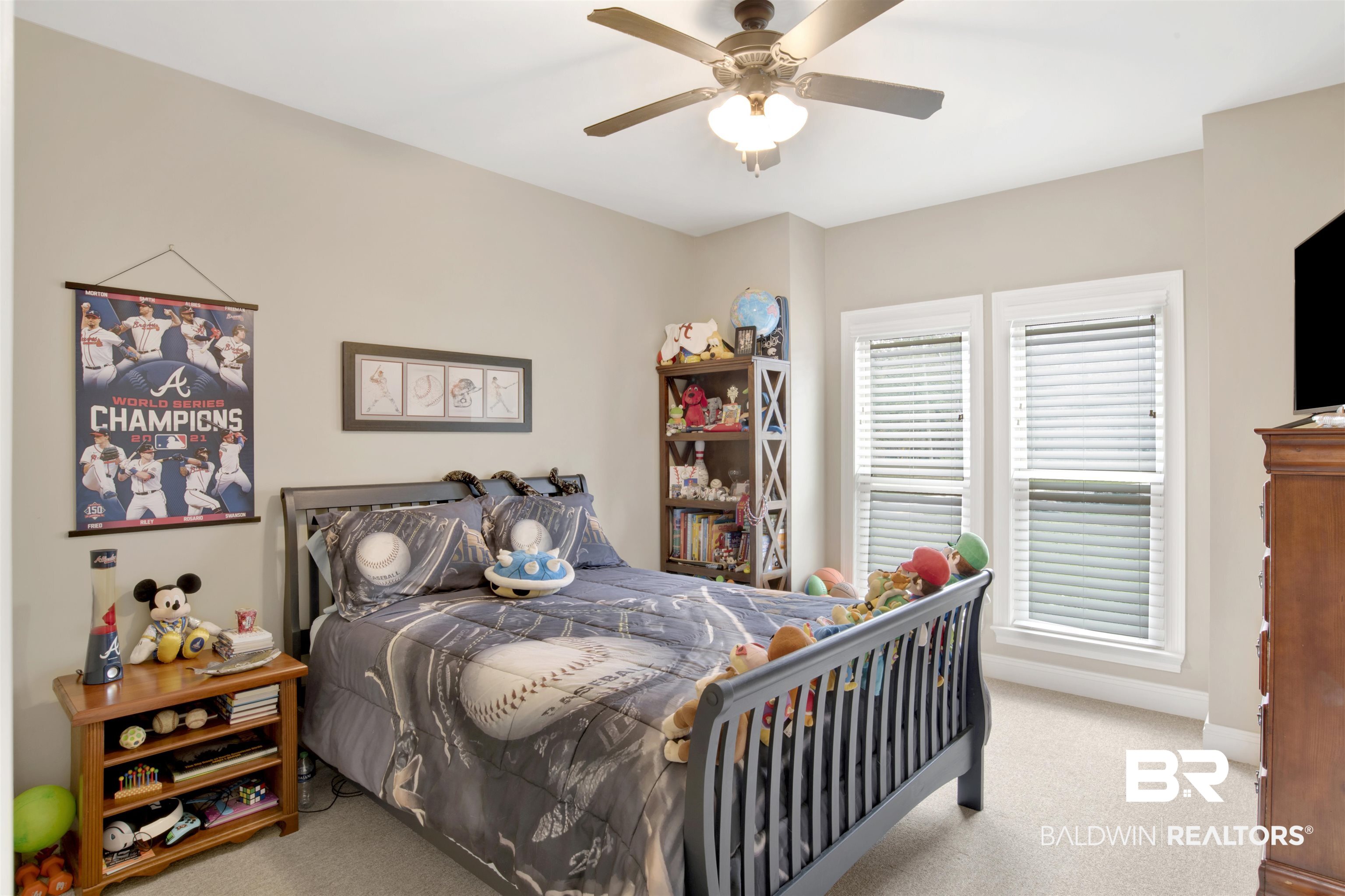 2440 Johnson Road West Mobile, AL 36695 - Photo 25 of 40 Carpeted bedroom with ceiling fan