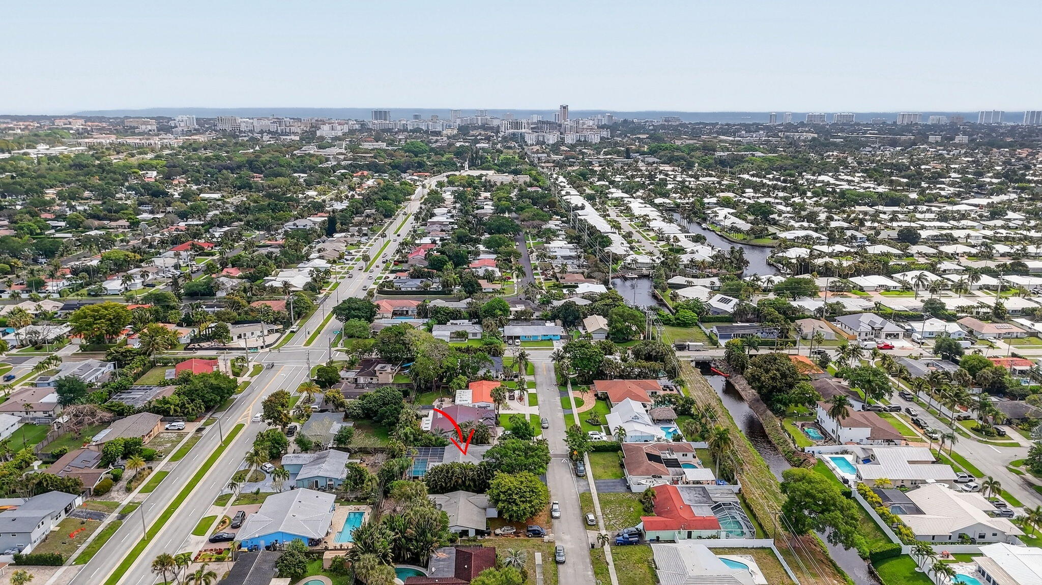 943 Southwest 7th Street Boca Raton, FL 33486 - Photo 47 of 53 Aerial facing East