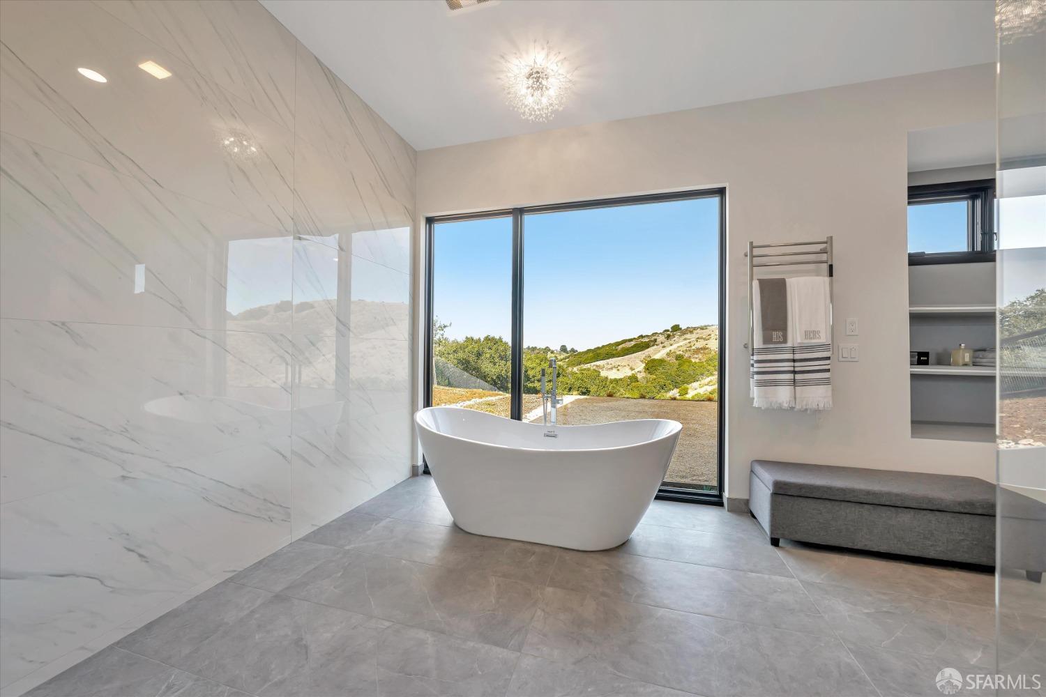 2011 Bishop Road Belmont, CA 94002 - Photo 20 of 35 a bathroom with a bathtub and window