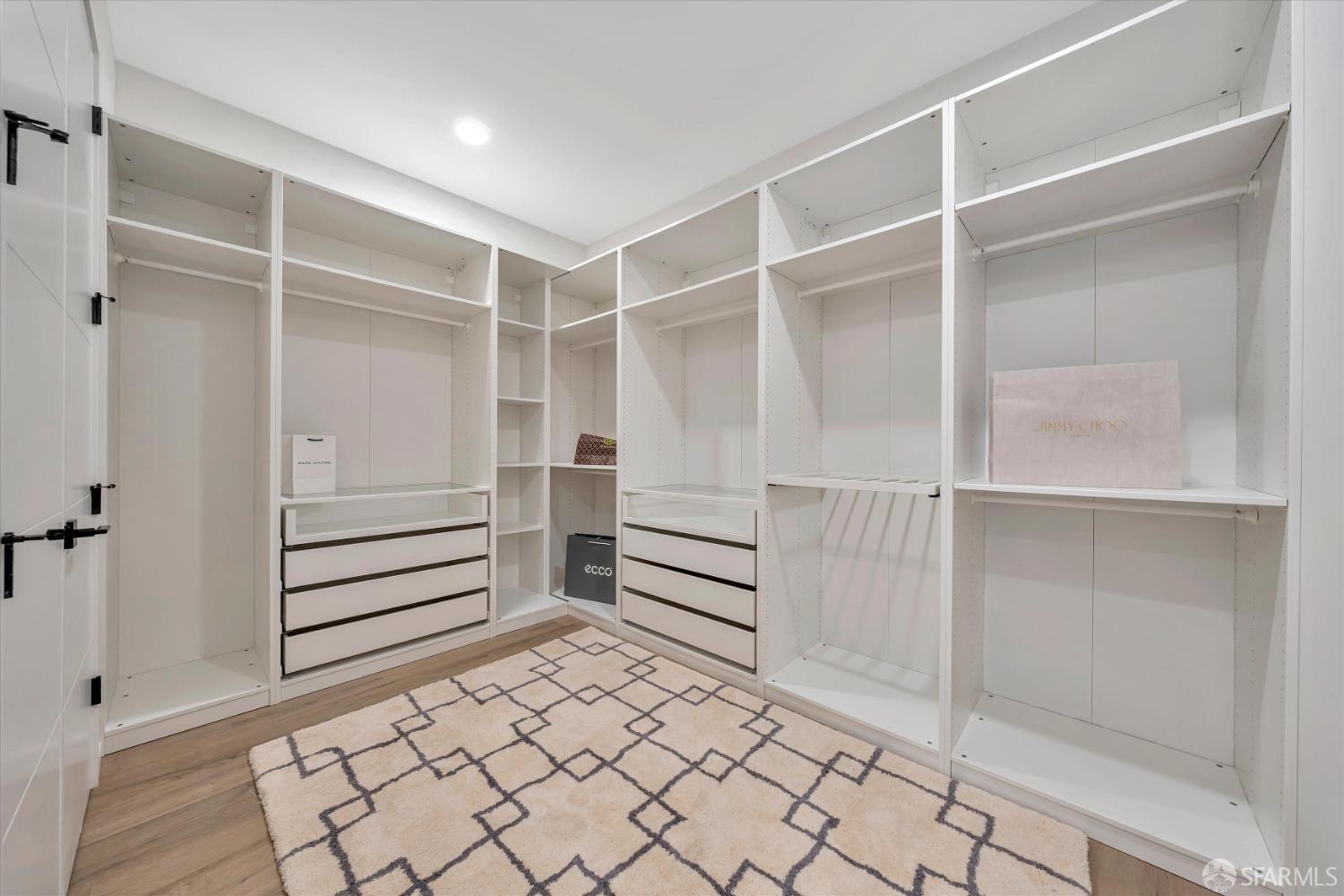 2011 Bishop Road Belmont, CA 94002 - Photo 21 of 35 a view of walk in closet with empty racks