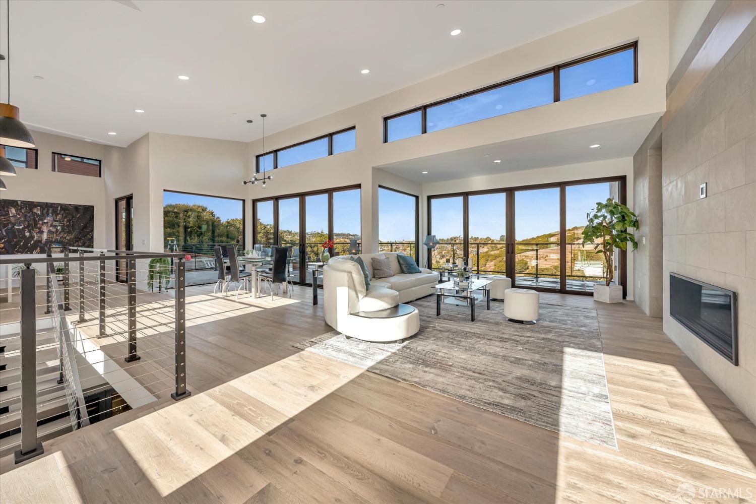 2011 Bishop Road Belmont, CA 94002 - Photo 3 of 35 a living room with furniture and a fireplace