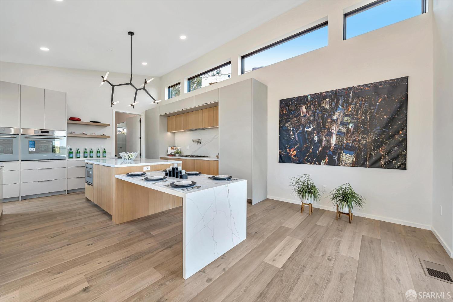 2011 Bishop Road Belmont, CA 94002 - Photo 5 of 35 a kitchen with a stove a refrigerator and wooden floor