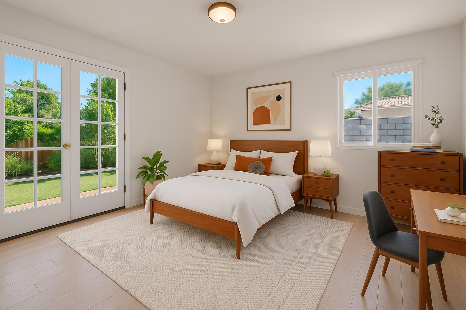 4267 East Sunny Dunes Road Palm Springs, CA 92264 - Photo 14 of 29 AI Primary Palm Springs Bedroom