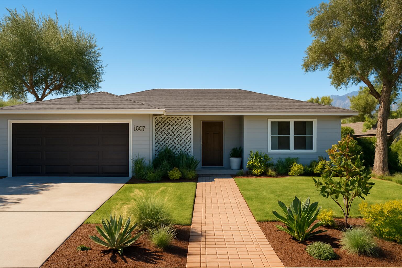 4267 East Sunny Dunes Road Palm Springs, CA 92264 - Photo 22 of 29 AI Generated Front of Palm Springs Home