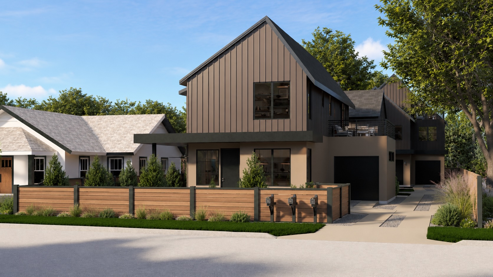3608 Thompson Street, Unit 1 Austin, TX 78702 - Photo 2 of 3 Modern architecture meets natural light in this striking multi-level residence with private outdoor spaces.