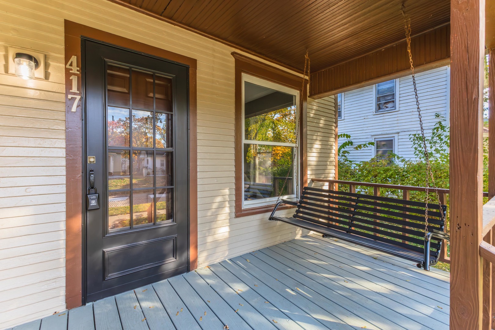 417 East Timber Street Pontiac, IL 61764 - Photo 42 of 43 a view of a balcony with wooden floor