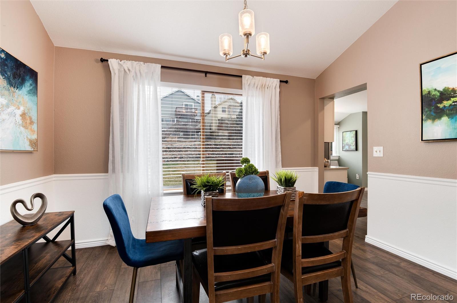 9866 Spring Hill Lane Highlands Ranch, CO 80129 - Photo 9 of 49 a dining room with furniture and window