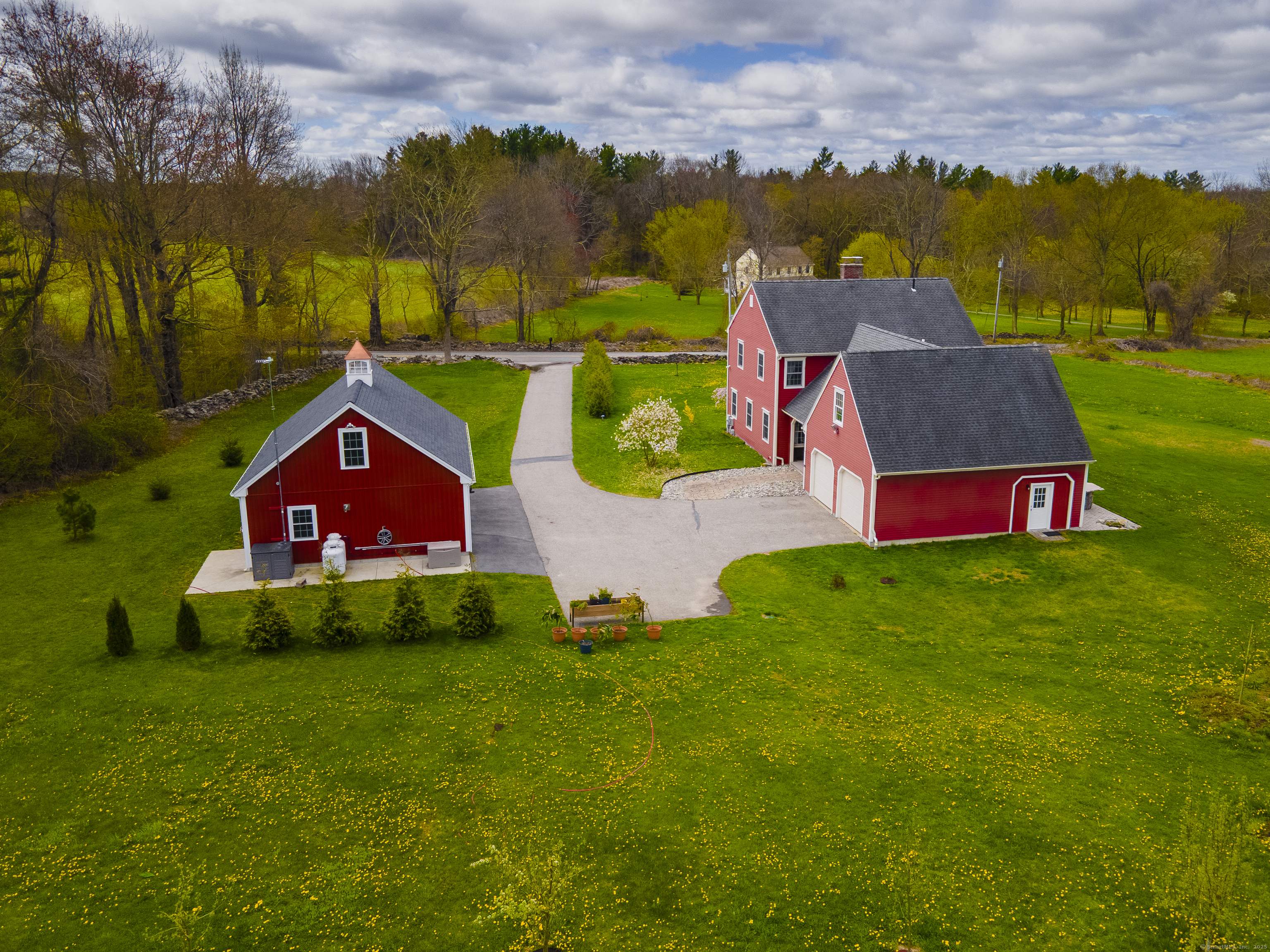 267 Chase Road Thompson, CT 06277 - Photo 31 of 32 an aerial view of a house
