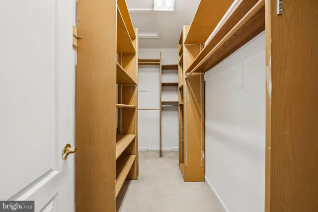 a view of walk in closet