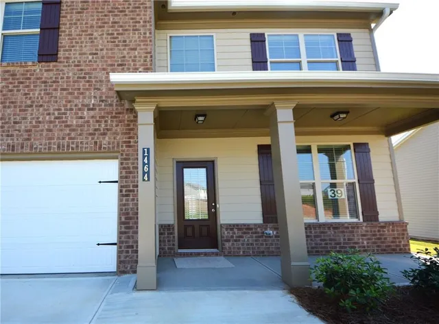 a view of front door of house