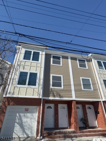 a front view of a building