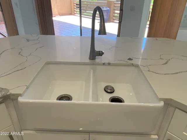 a bathroom with a tub