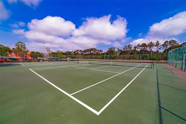 a view of a tennis court
