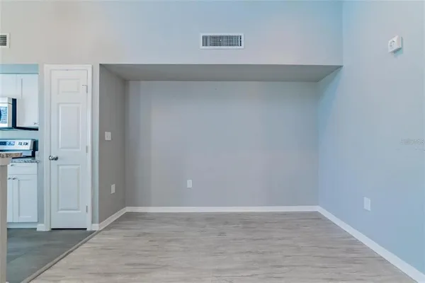 a view of an empty room