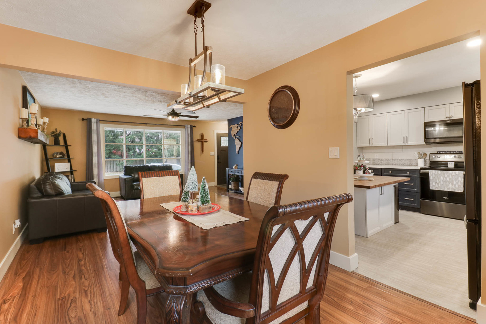 1222 Jersey Avenue Normal, IL 61761 - Photo 20 of 41 a view of a dining room with furniture window and wooden floor