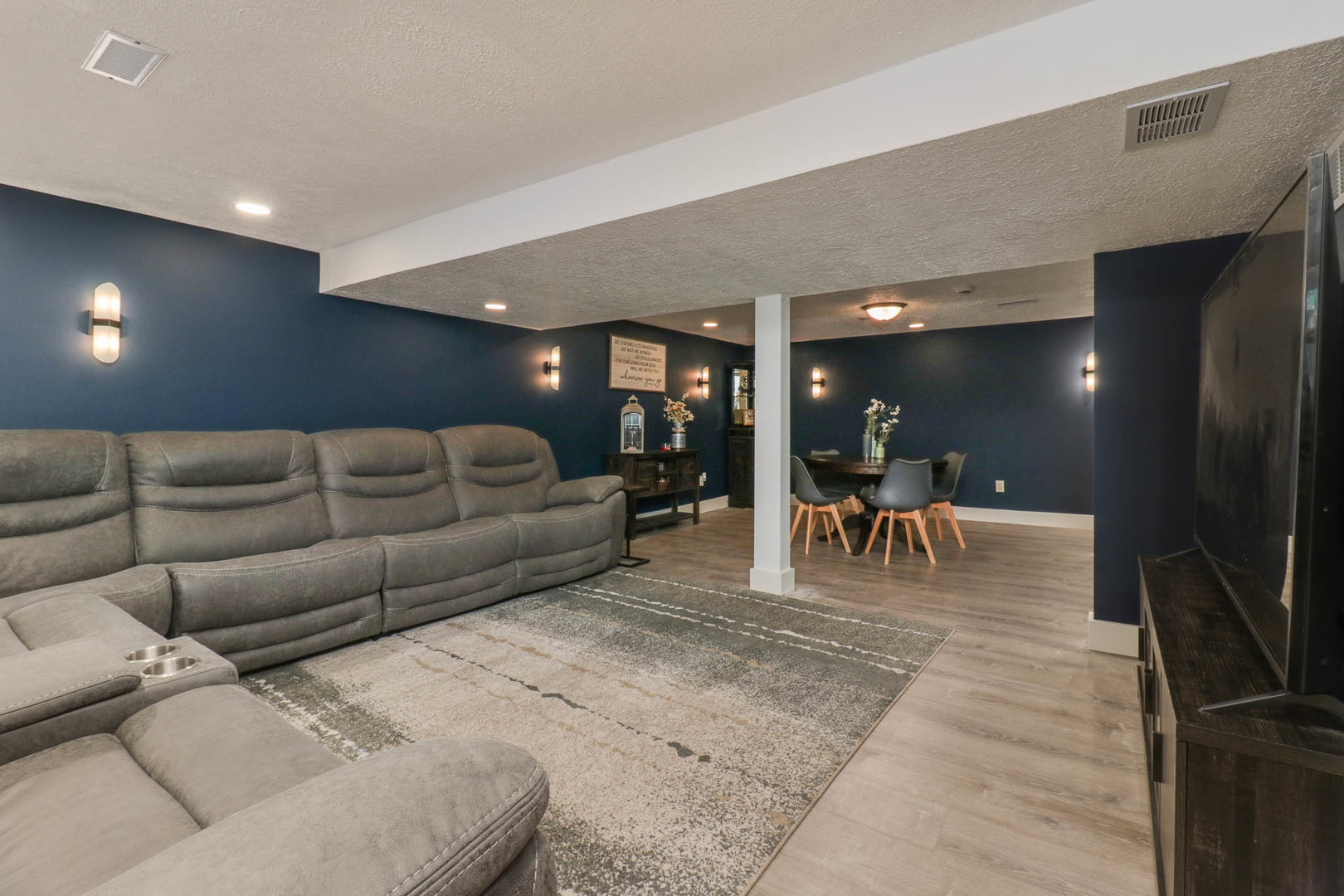 1222 Jersey Avenue Normal, IL 61761 - Photo 10 of 41 a living room with furniture and a flat screen tv