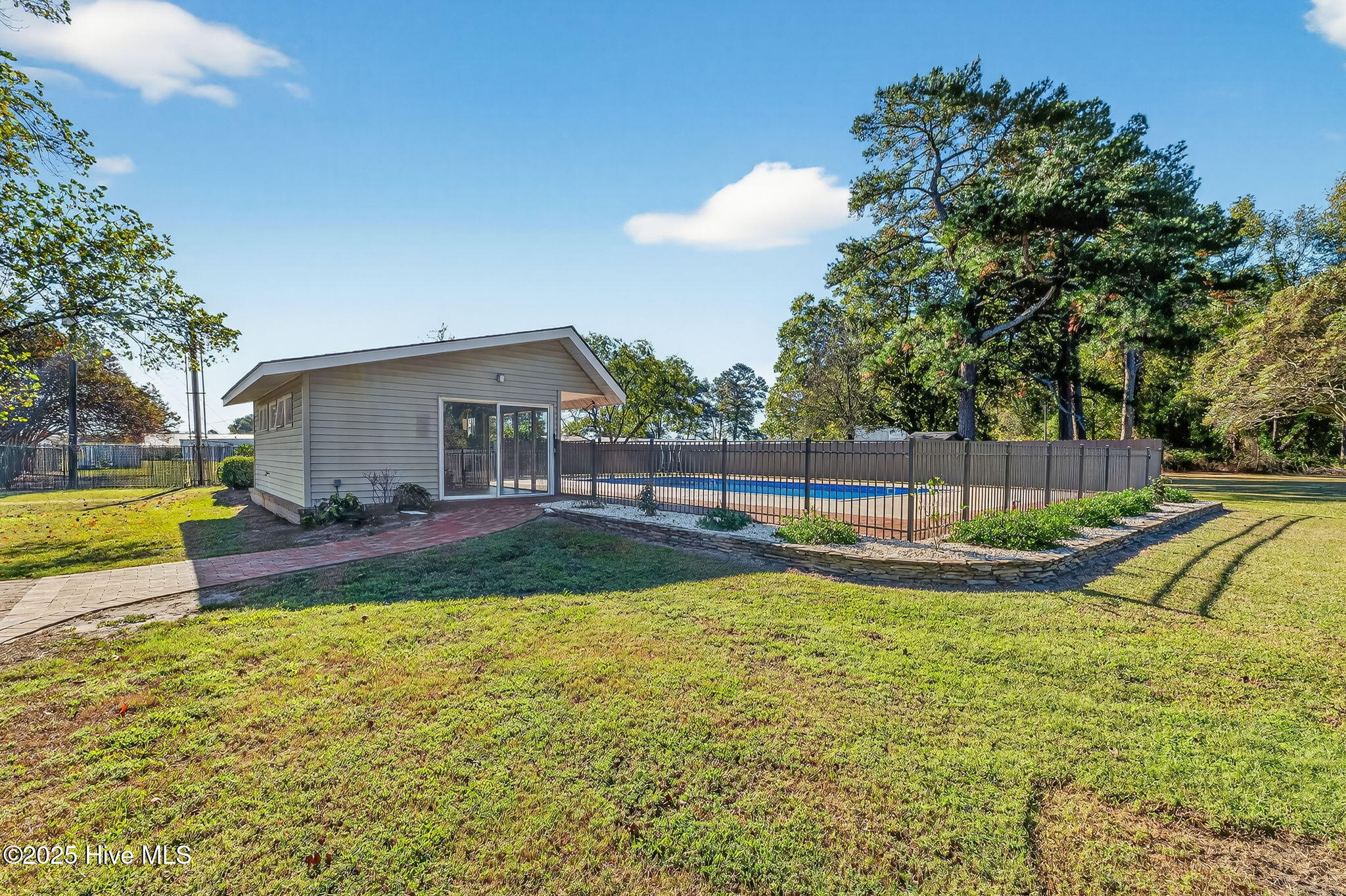 329 Ditchbank Road Goldsboro, NC 27534 - Photo 57 of 73 Backyard In-Ground Pool / Pool house
