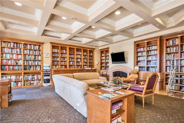 a living room with fireplace furniture and a flat screen tv