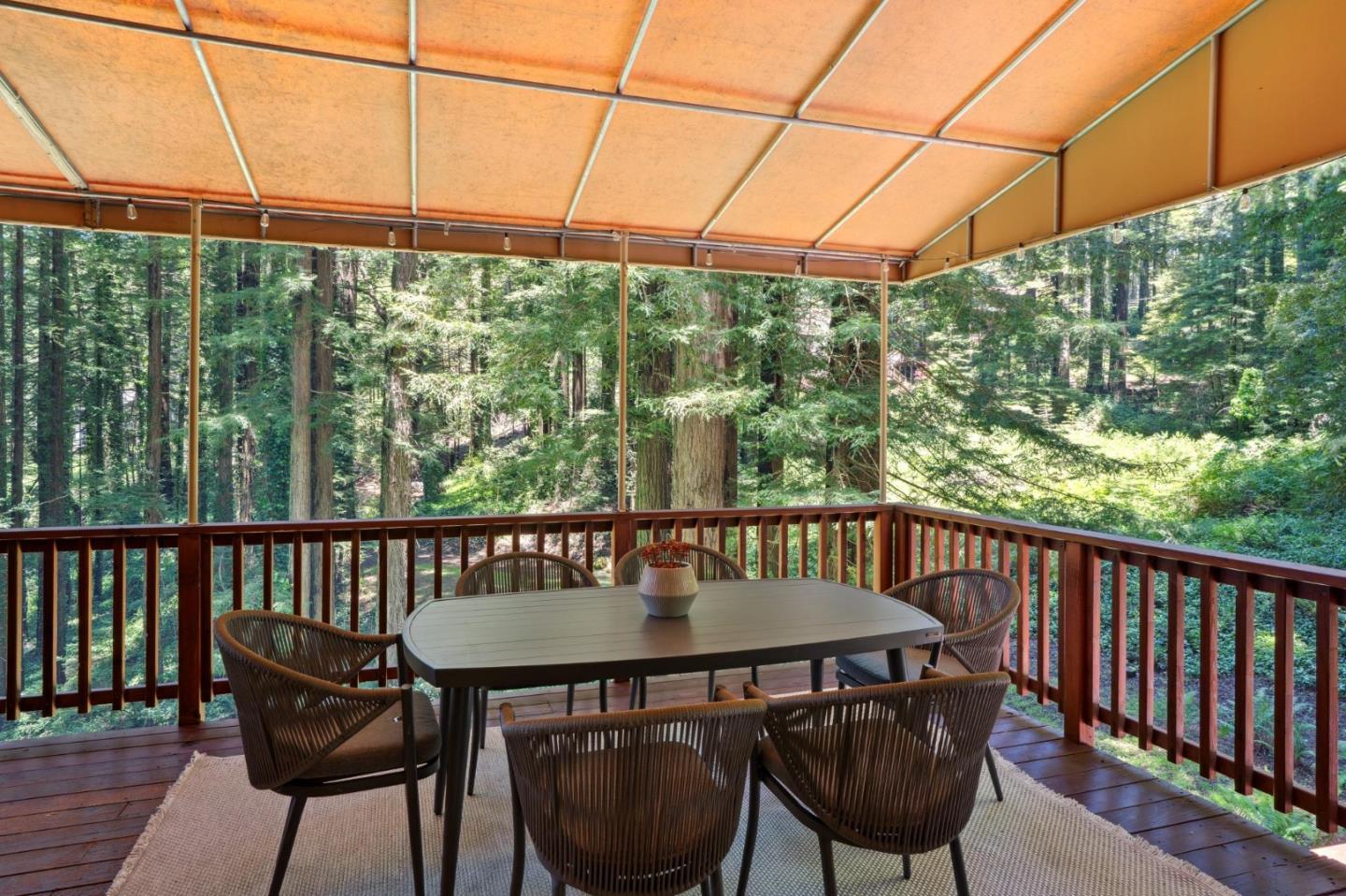 13872 Silver Sky Way Woodside, CA 94062 - Photo 62 of 78 a view of a chairs and table in the balcony