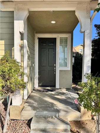 a front view of a house