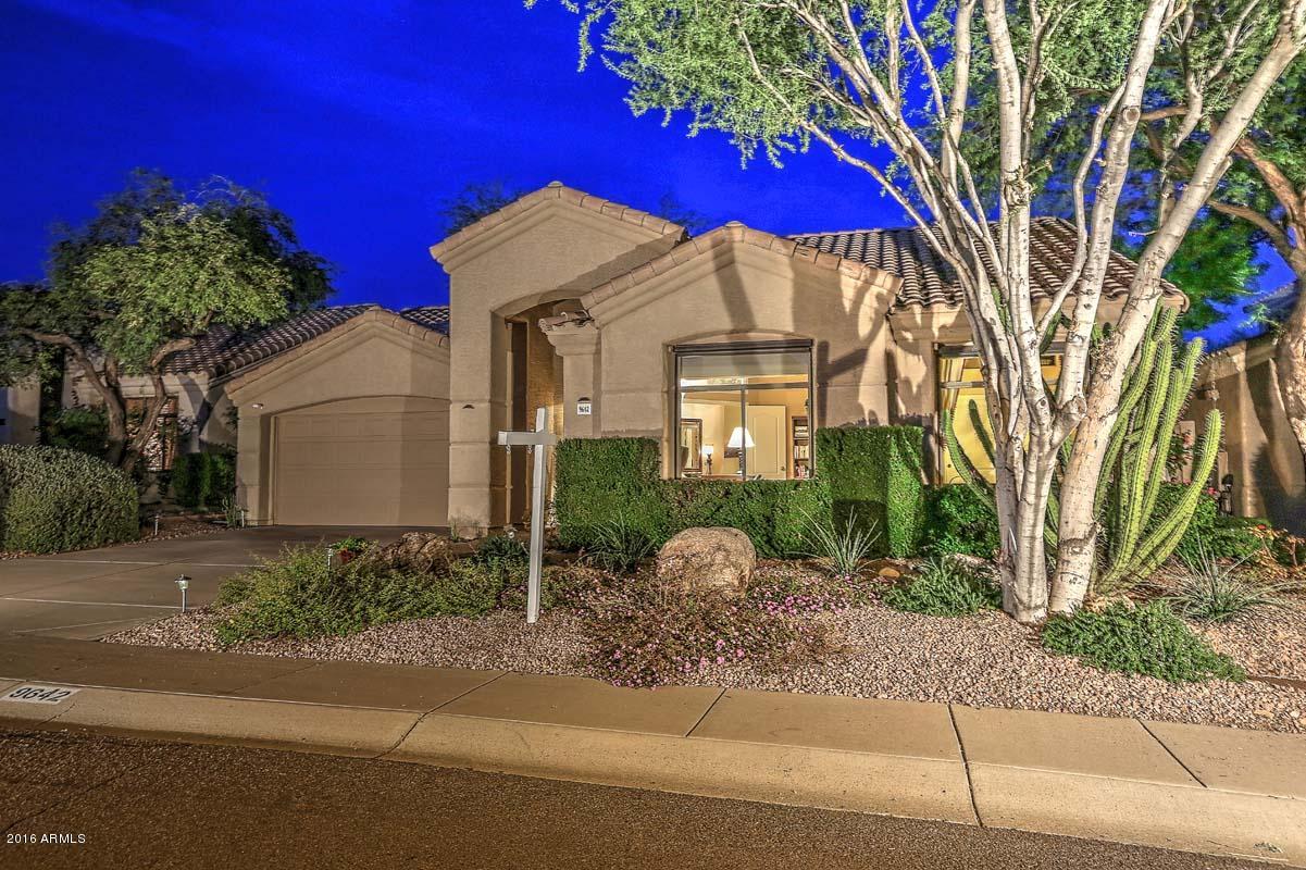 9642 East Pine Valley Road Scottsdale, AZ 85260 - Photo 2 of 75 Night-Front Corner View