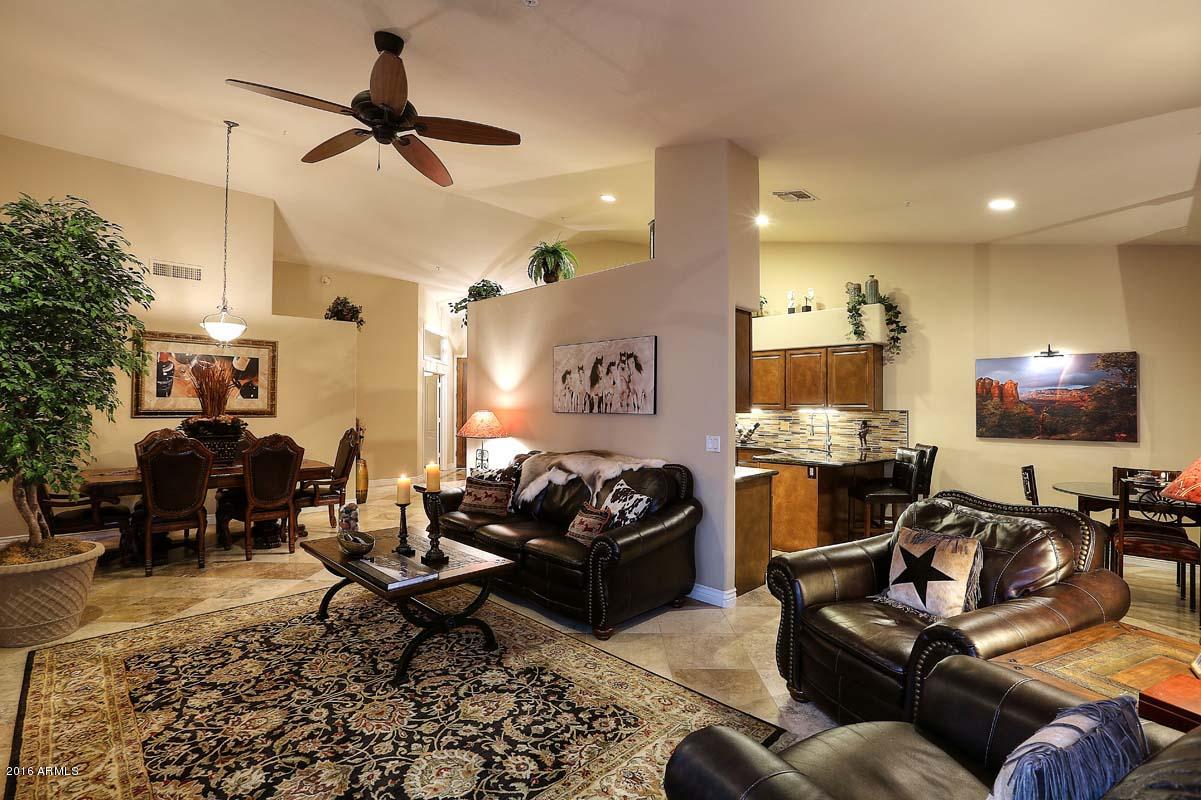9642 East Pine Valley Road Scottsdale, AZ 85260 - Photo 10 of 75 Night-Great Room-Kitchen