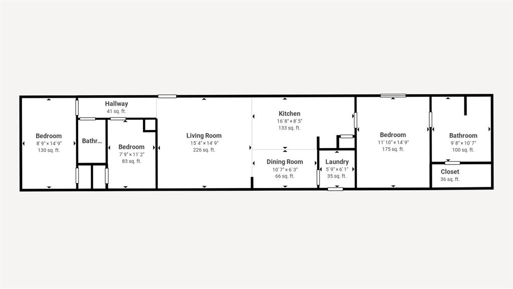 206 Creekview Meadows Court Springtown, TX 76082 - Photo 12 of 13 White House Floorplan