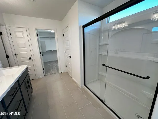 a view of a walk in closet