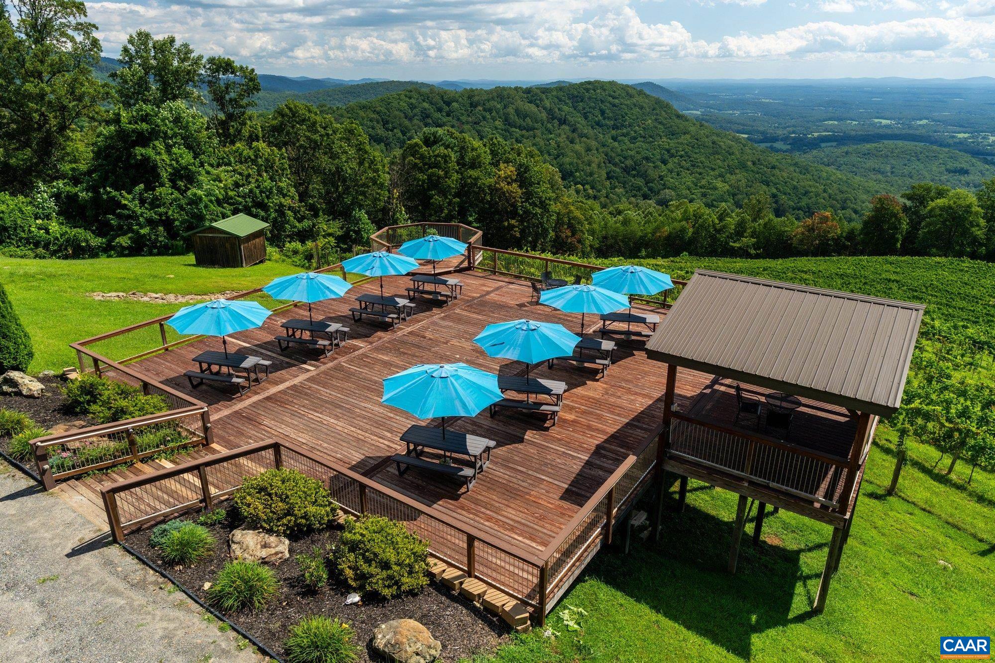 1376 Wyatt Mountain Road Dyke, VA 22935 - Photo 55 of 75 an aerial view of a house with garden space and street view